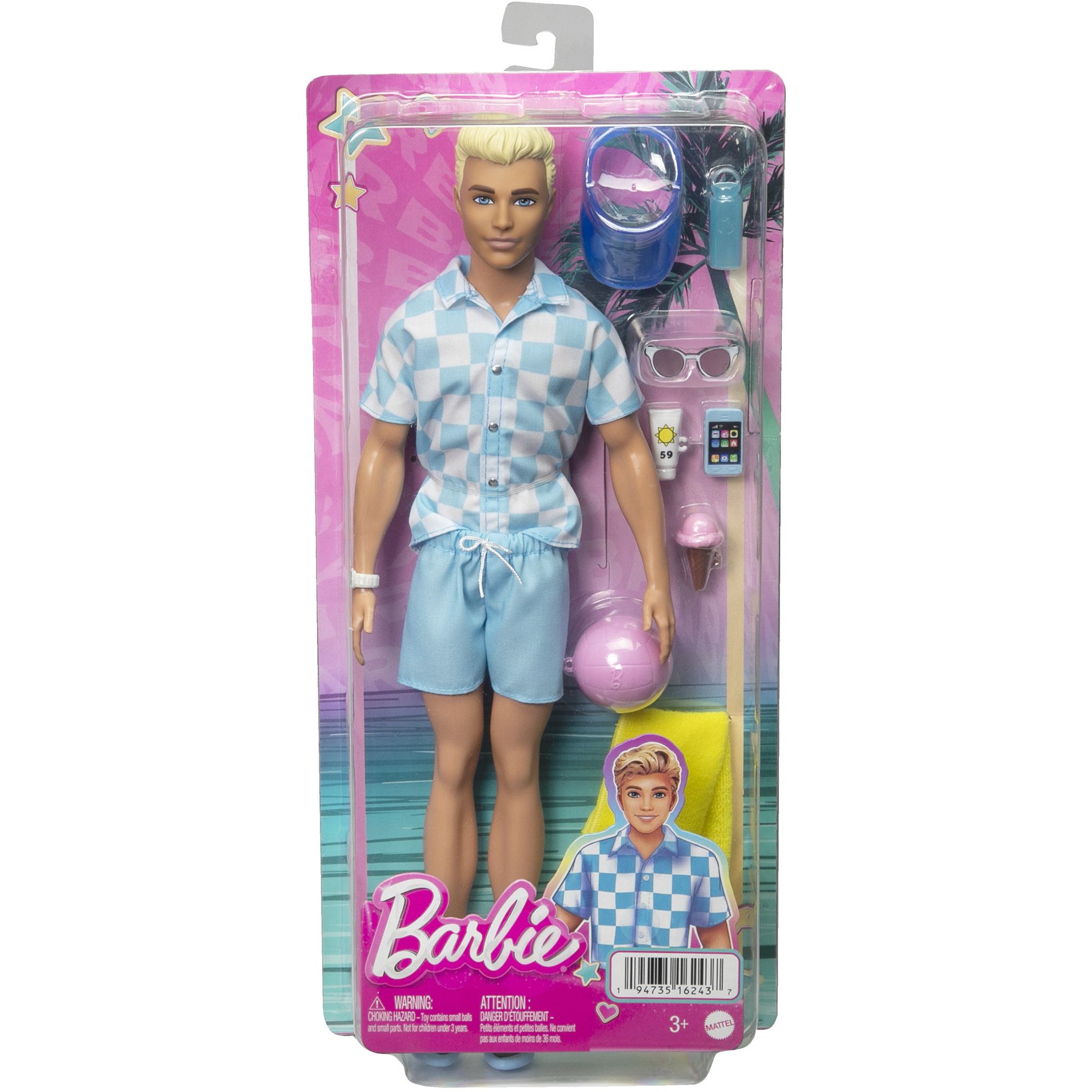 Кукла Barbie The Movie Кен Пляжная прогулка (HPL74) - фото 5