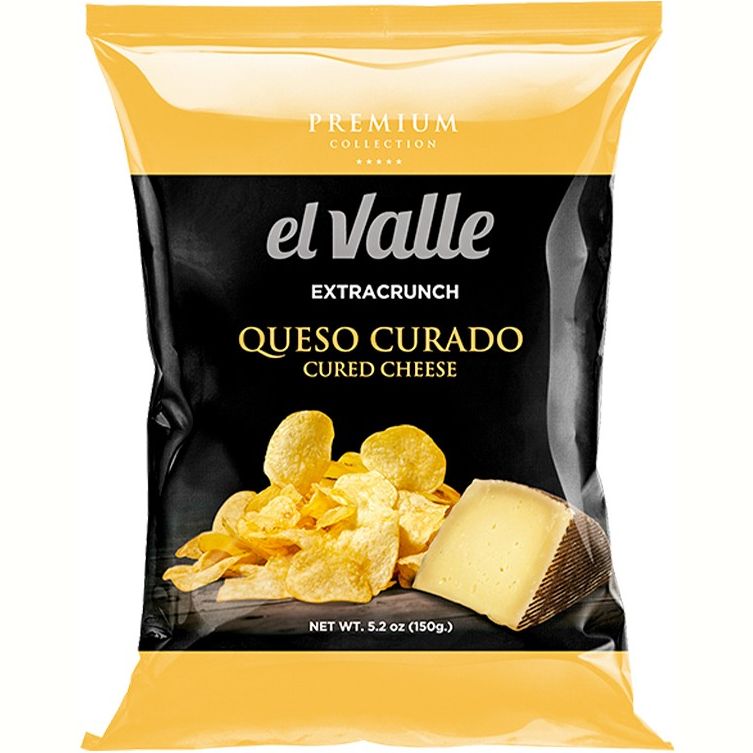 Картофельные чипсы El Valle Queso Curado Premium Collection 150 г - фото 1