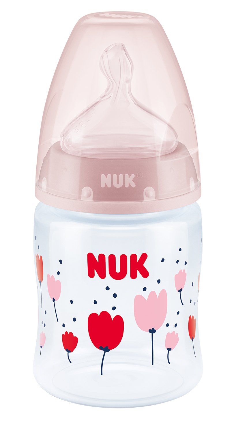 Пляшечка для годування NUK First Choice Plus Тюльпан, з силіконовою соскою, р.1, 150 мл (3952366) - фото 1