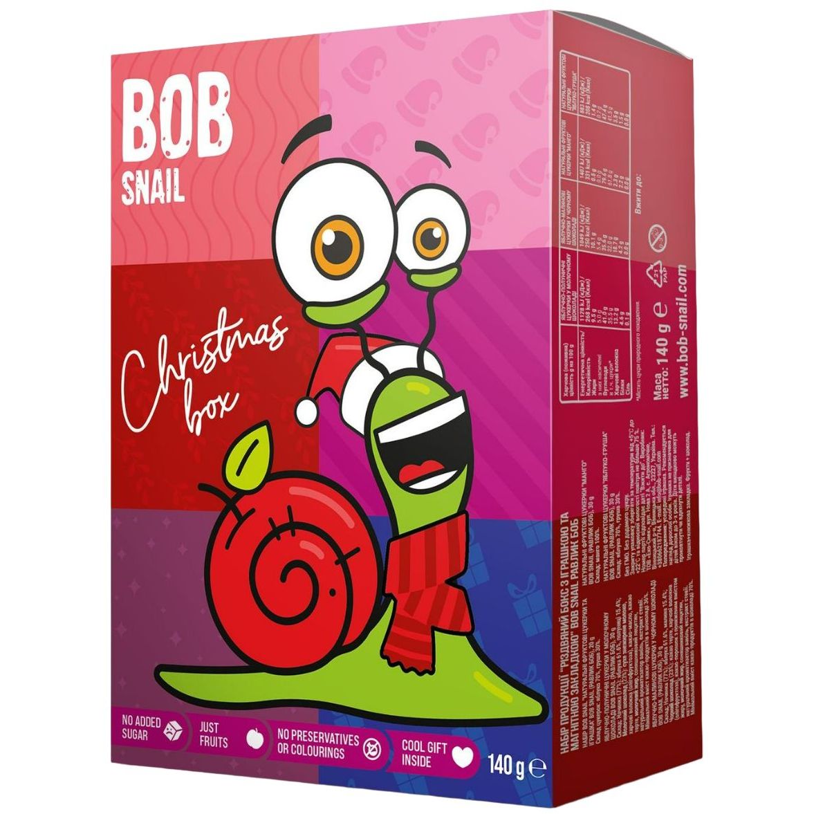 Новогодний набор-сюрприз Рождественский бокс с игрушкой Bob Snail 140 г - фото 2