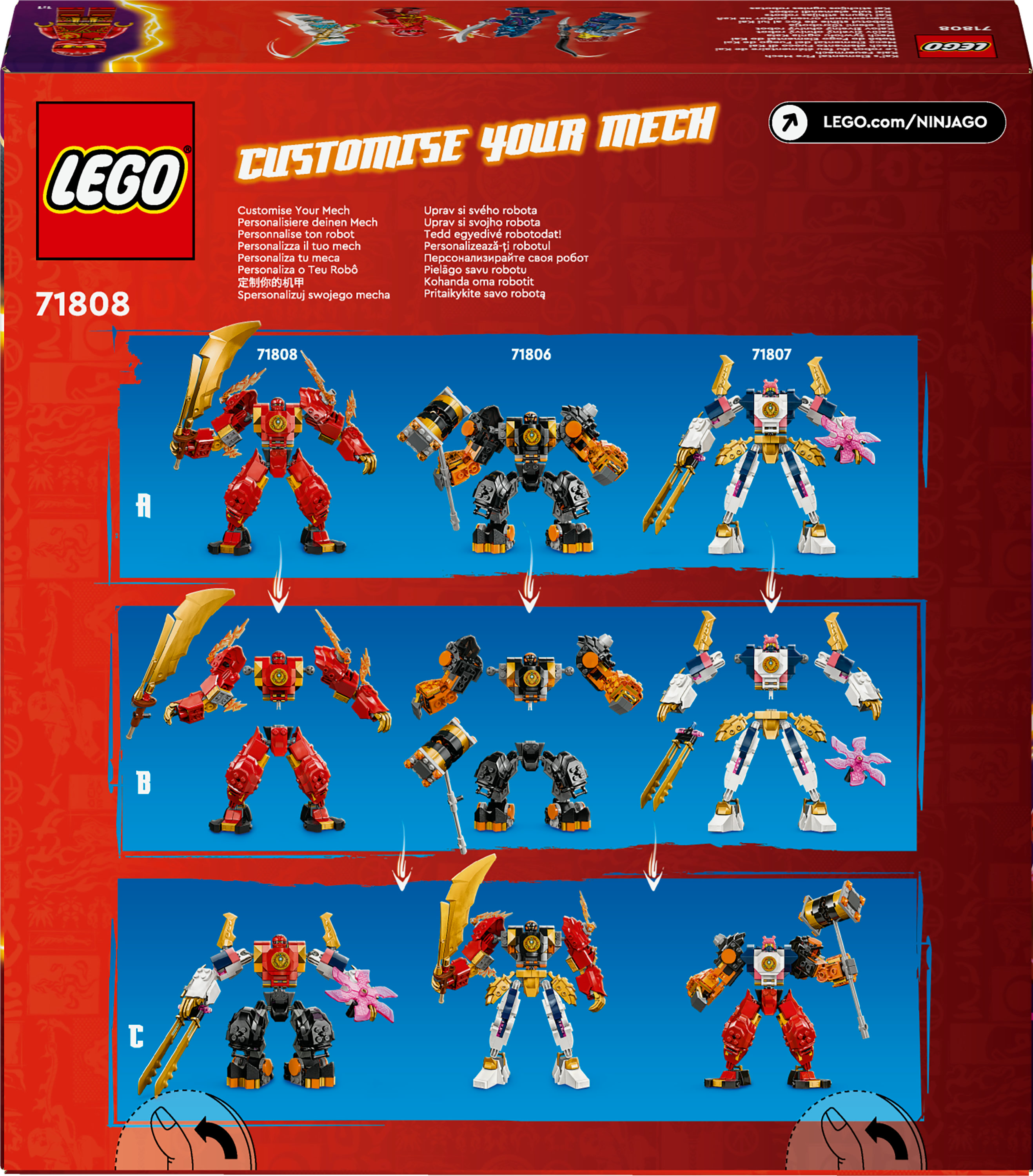 Конструктор LEGO Ninjago Робот огненной стихии Кая 322 детали (71808) - фото 9