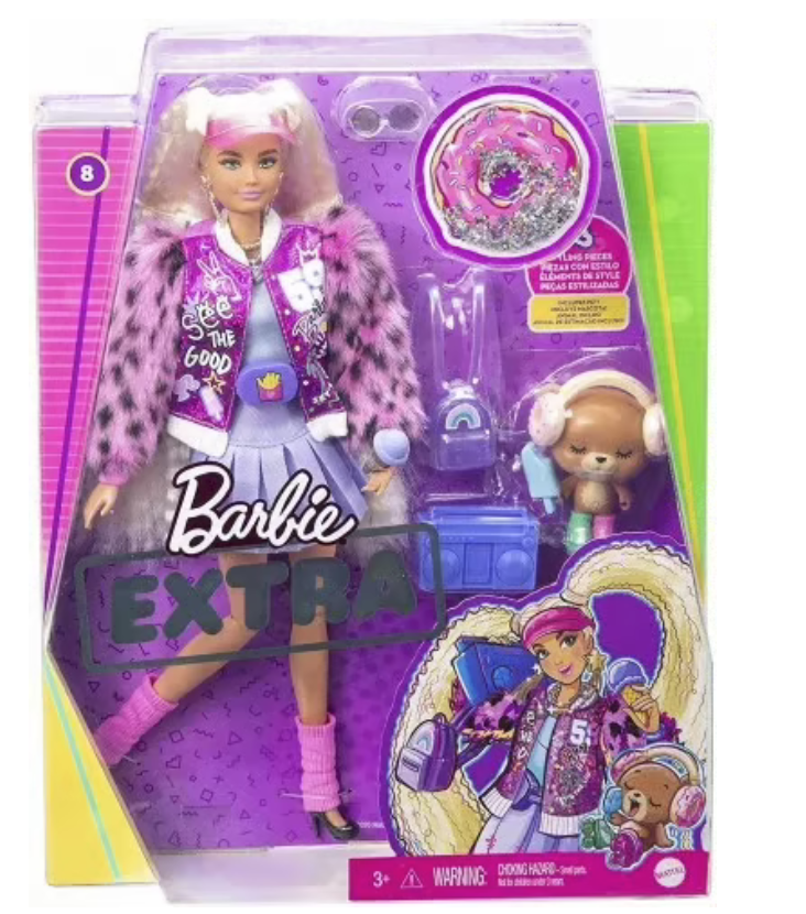 Лялька Barbie Екстра з двома білими хвостиками (GYJ77) - фото 7
