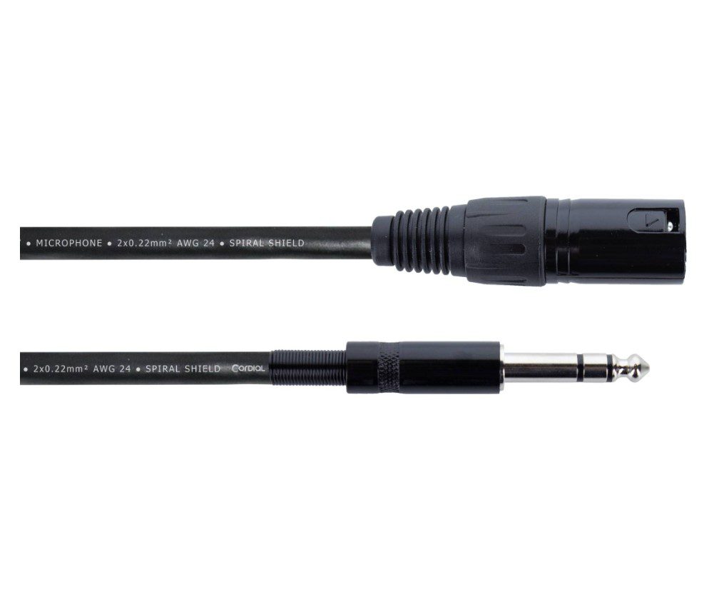 Балансний аудіо кабель Roxtone Jack 6.3 Stereo - XLR Female GMX-J220-L3 3м - фото 2