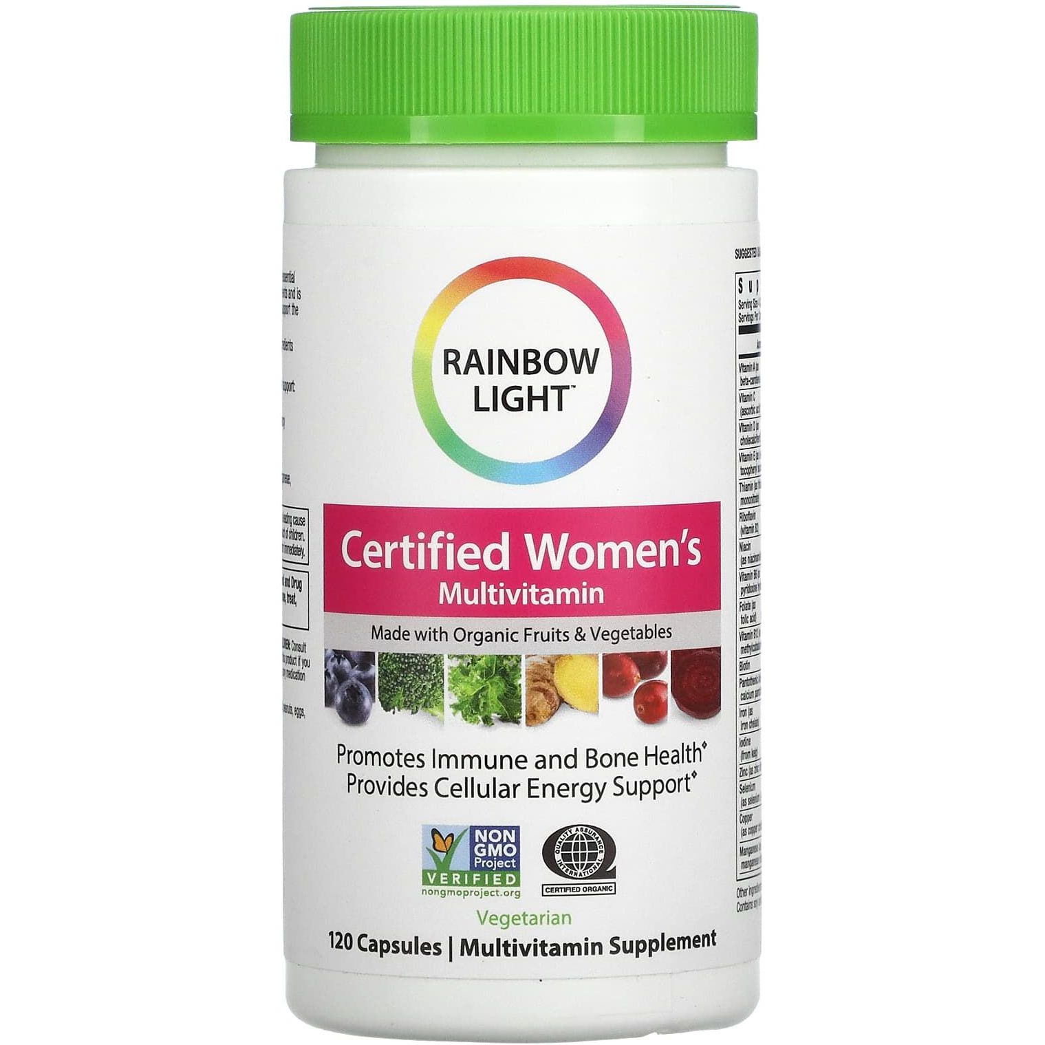 Мультивітаміни для жінок Rainbow Light Certified Women's Multivitamin 120 вегетаріанські капсули - фото 1