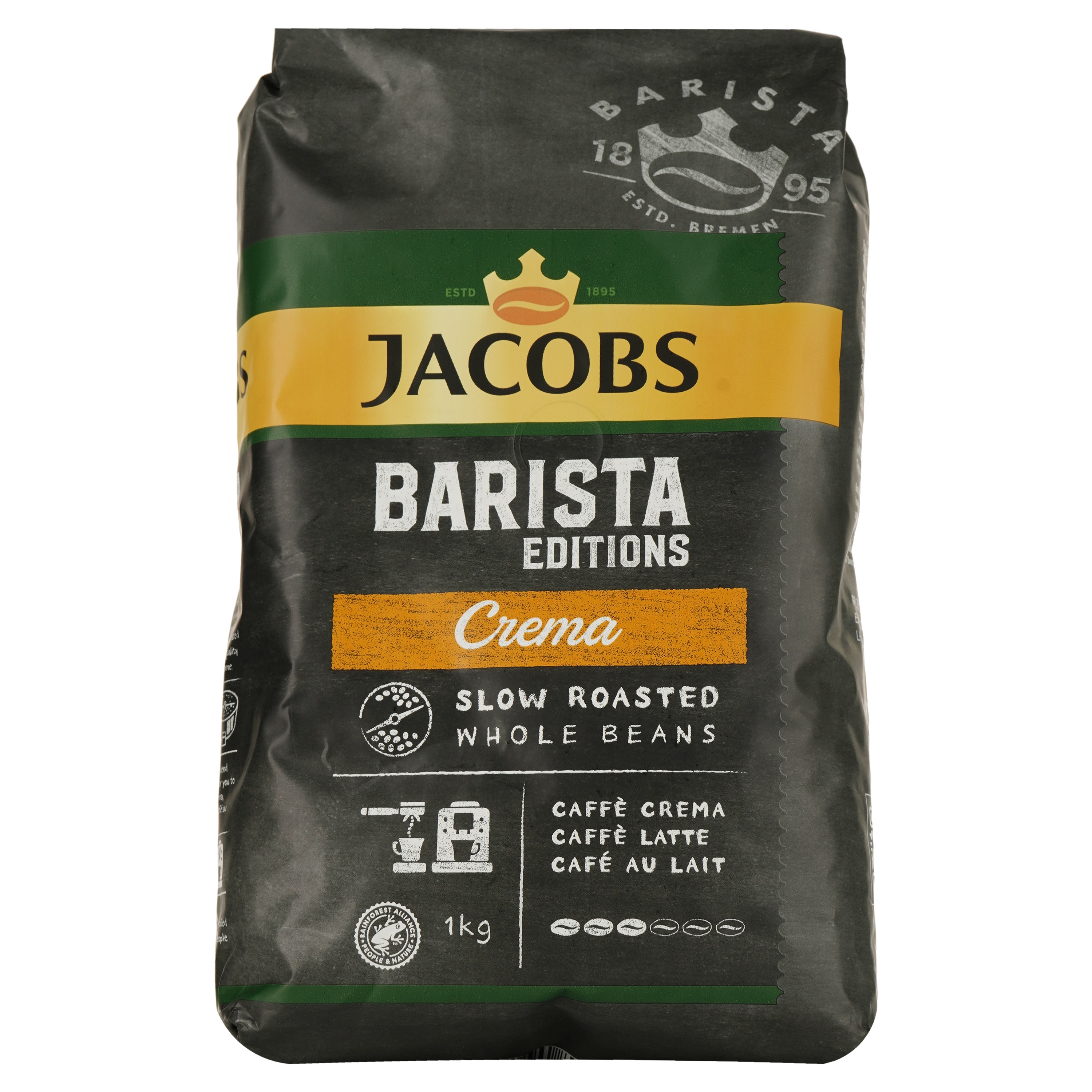 Кофе в зернах Jacobs Barista Editions Crema, 1 кг (794473) - фото 1