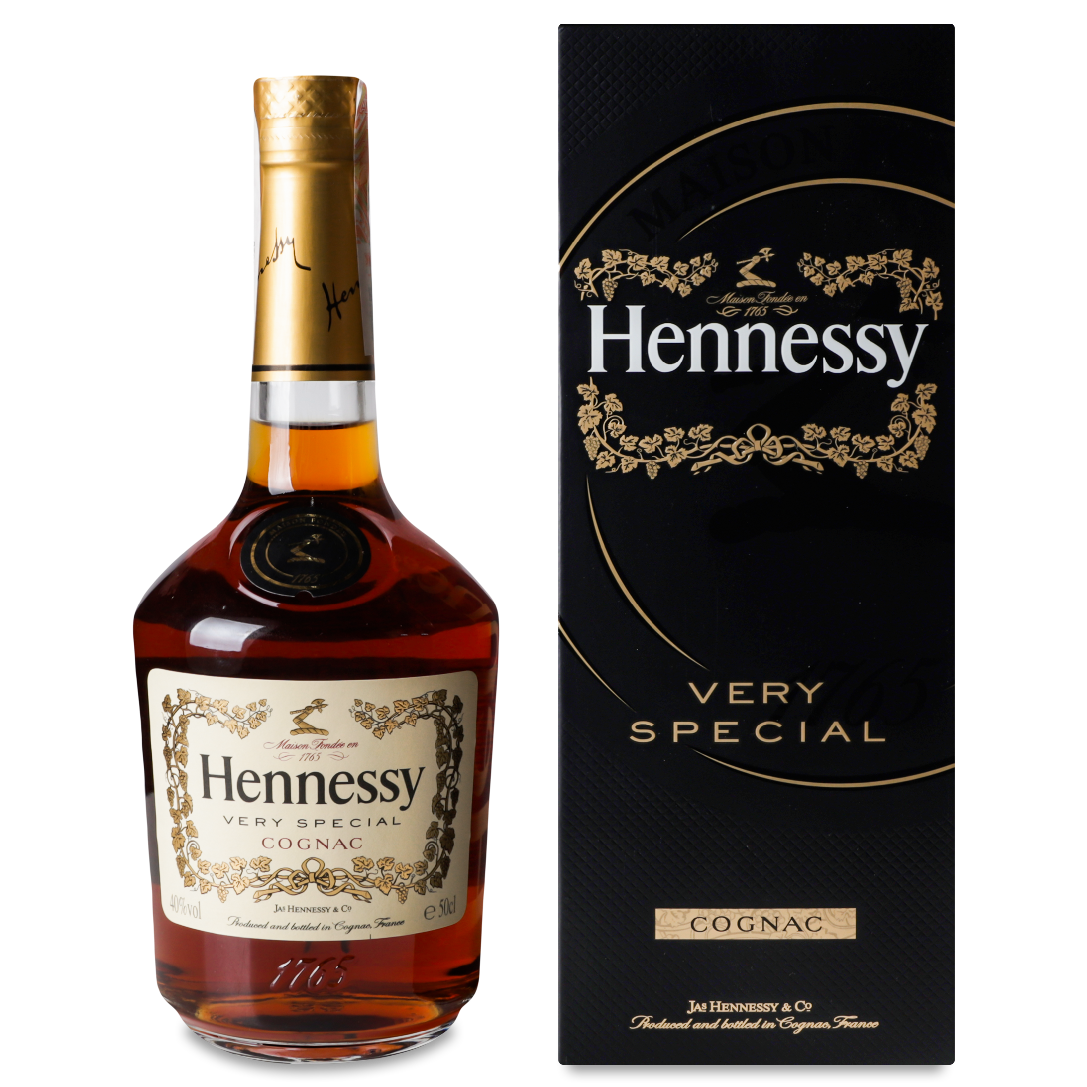 Коньяк Hennessy VS, в подарочной упаковке, 40%, 0,5 л (591589) - фото 1