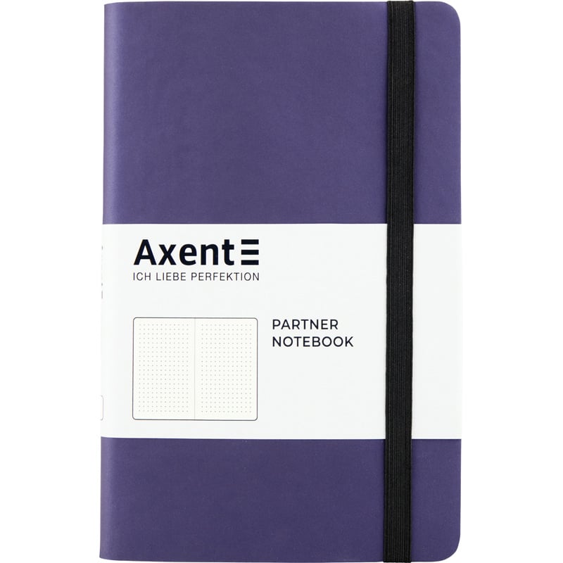 Книга записна Axent Partner Soft A5- у крапку 96 аркушів фіолетова (8310-38-A) - фото 1