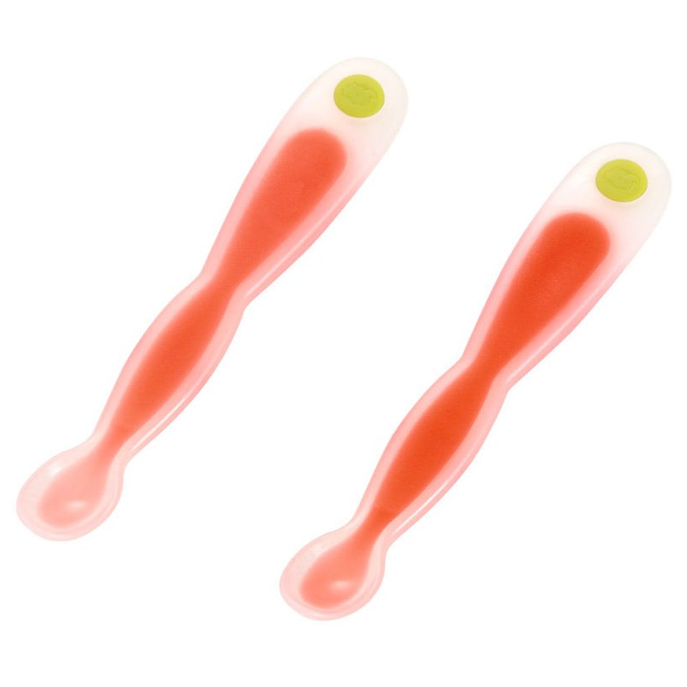 Ложечки Bebe Confort Heat-Sensitive Mum's Spoons, термочутливі, розмір S1, 2 шт, червоні (3105206400) - фото 1