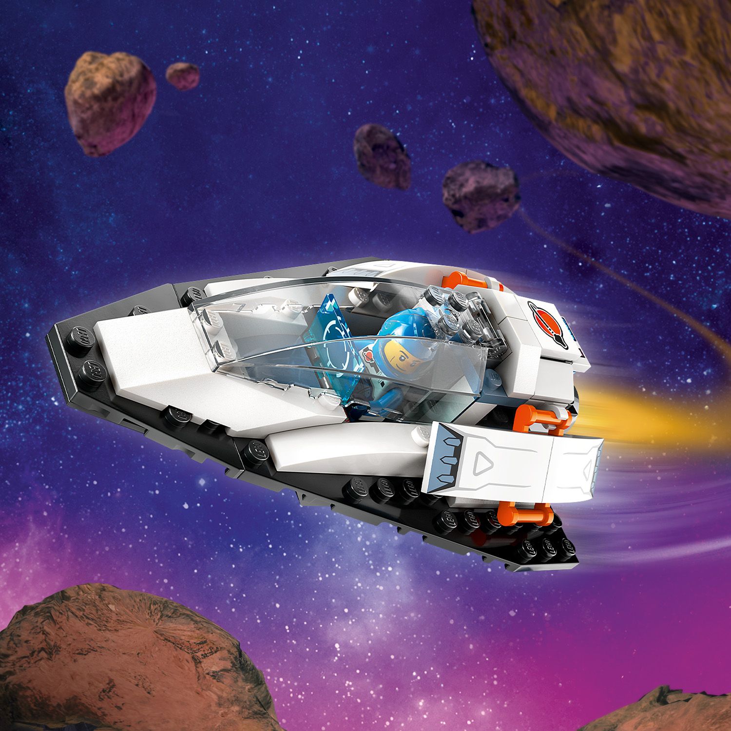 Конструктор LEGO City Космический корабль и исследование астероида 126 детали (60429) - фото 7