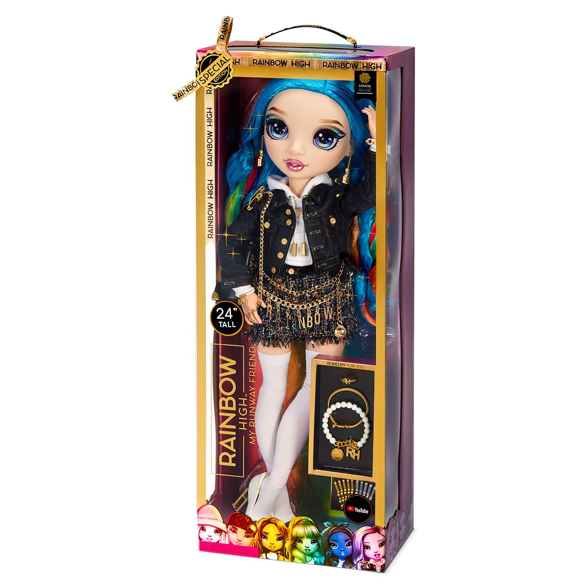 Коллекционная мега кукла Rainbow High Амайя на подиуме, 60 см (577287) - фото 15