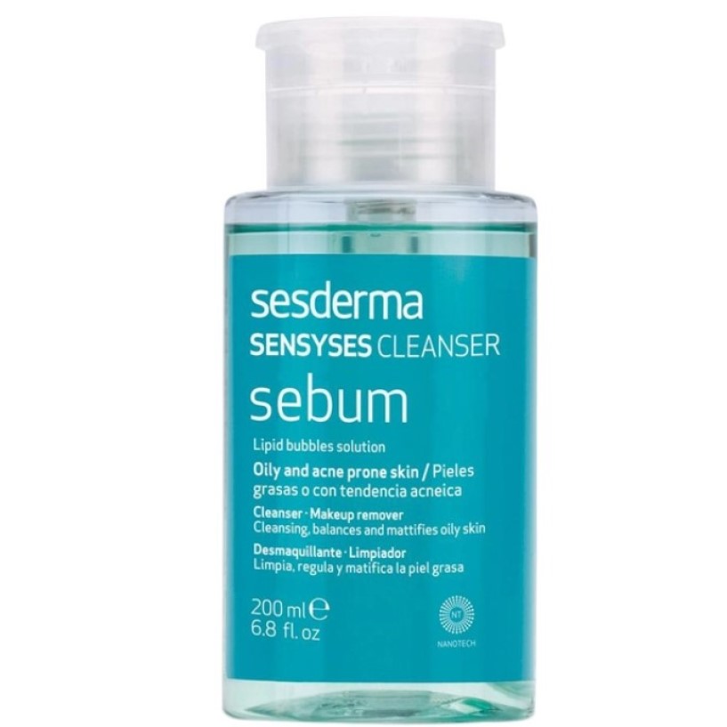 Ліпосомальний лосьйон Sesderma Laboratories Sensyses Cleanser Sebum, для жирної та схильної до акне шкіри, 200 мл - фото 1