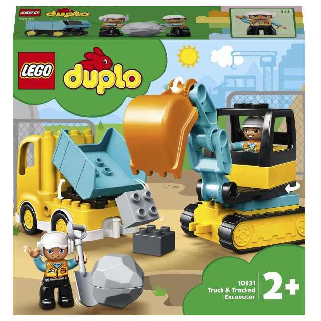 Конструктор LEGO DUPLO Town Вантажівка і гусеничний екскаватор, 20 деталей (10931) - фото 1