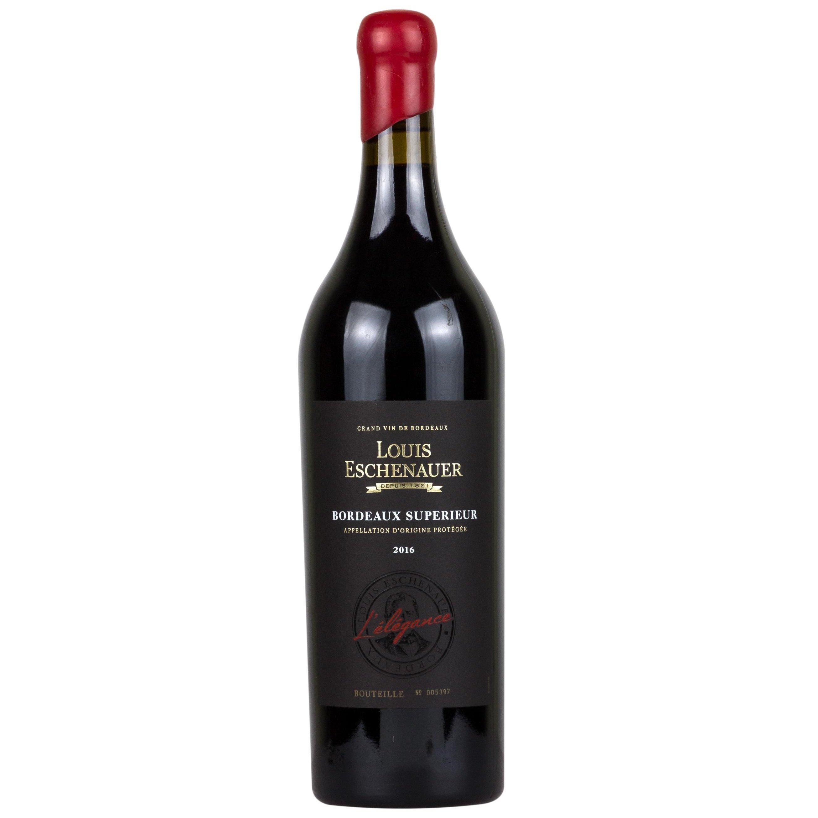 Вино Louis Eschenauer Bordeaux Superieur L'Elegance, червоне, сухе, 14%, 0,75 л (1312400) - фото 1