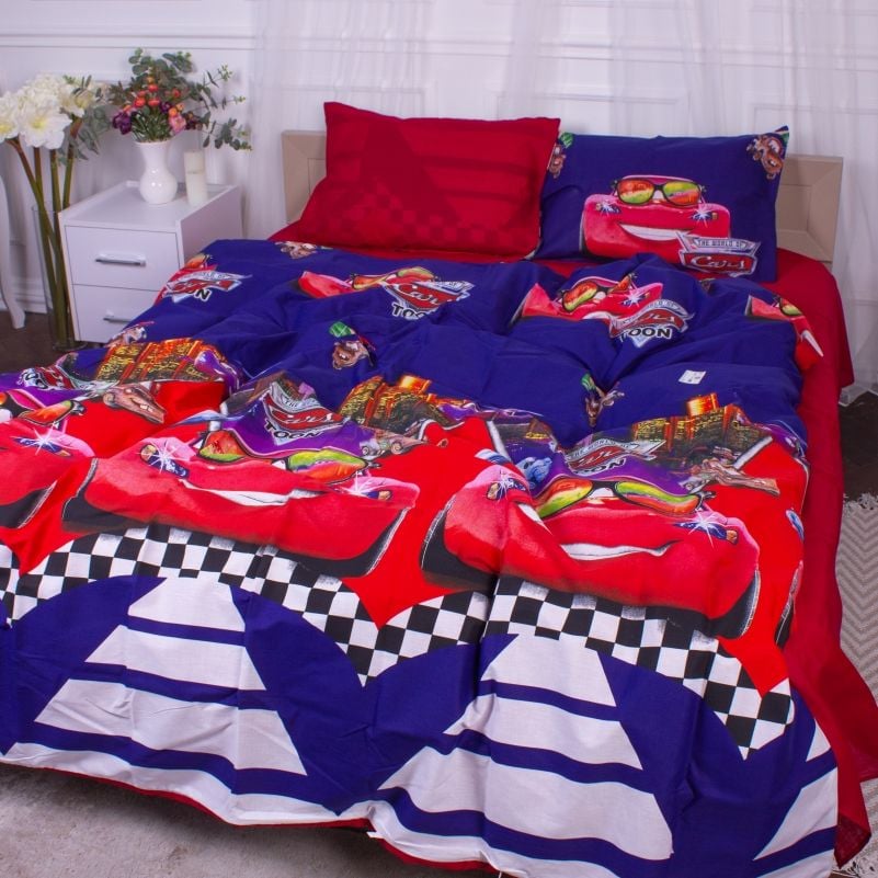 Комплект постельного белья MirSon 17-0585 Вeautiful machines, бязь, детский, разноцветный - фото 4