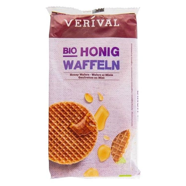 Вафлі Verival Honig Waffeln з медом органічні, 175 г - фото 1