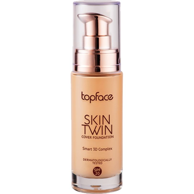 Тональная основа TopFace Skin Twin Cover Foundation PT464 тон 06, 32 мл - фото 1