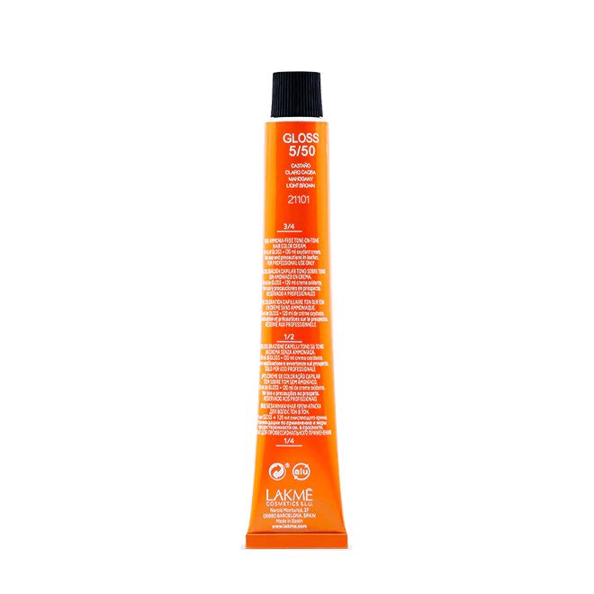 Тонувальна крем-фарба для волосся Lakme Gloss Color Rinse відтінок 5/50 (Світлий шатен махагоновий), 60 мл - фото 3