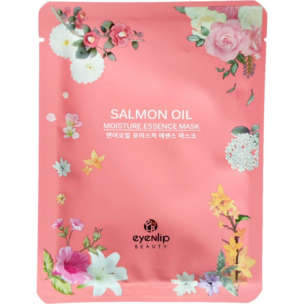 Тканинна маска для обличчя Eyenlip Salmon Oil з екстрактом лосося 10 шт. - фото 1
