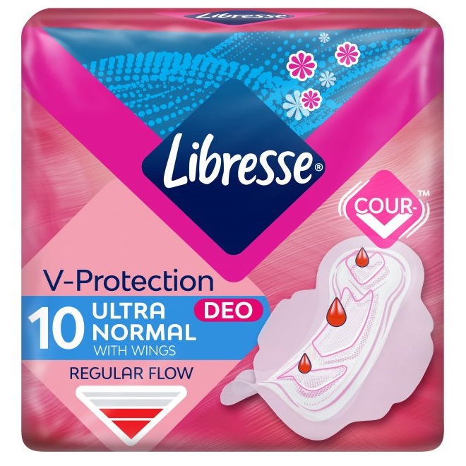 Гігієнічні прокладки Libresse Ultra Normal Soft Deo, 10 шт (5237) - фото 1