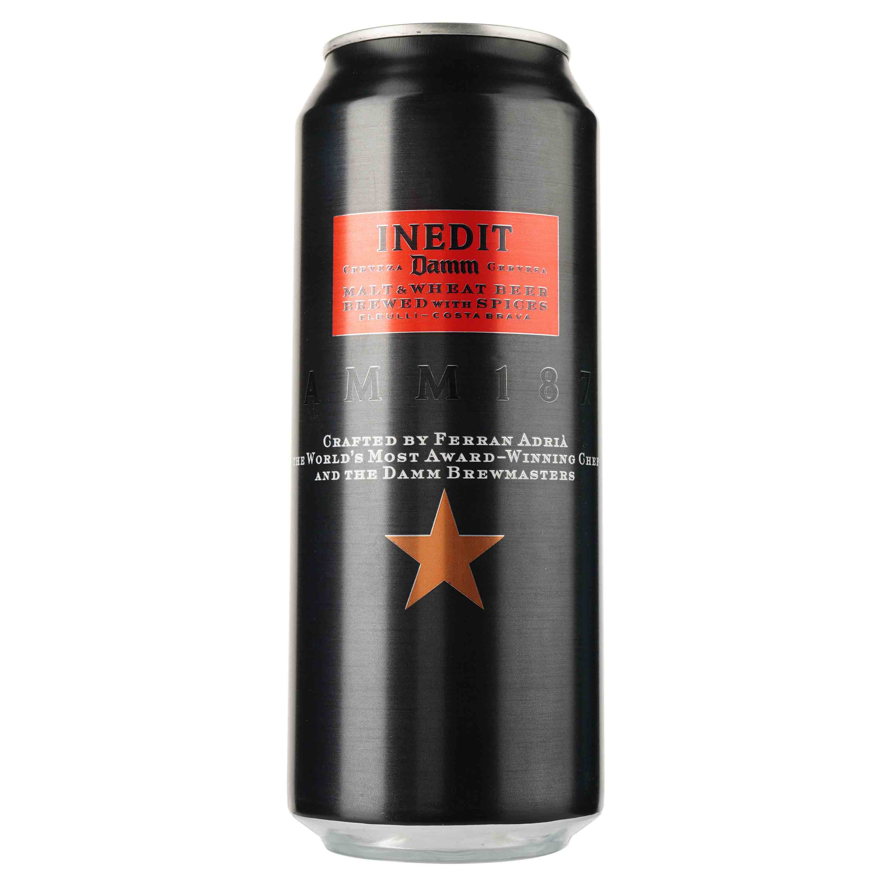 Пиво Estrella Damm Inedit, світле, 4,8%, з/б, 0,5 л (799958) - фото 1