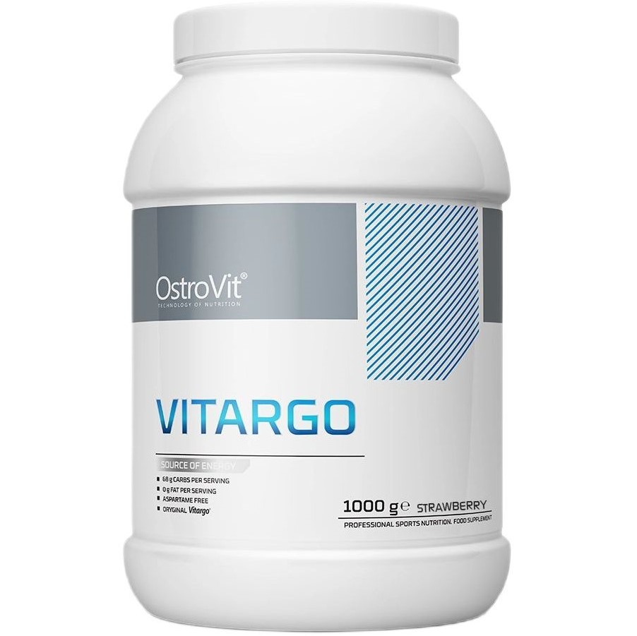 Гейнер OstroVit Vitargo Strawberry 1000 г - фото 1