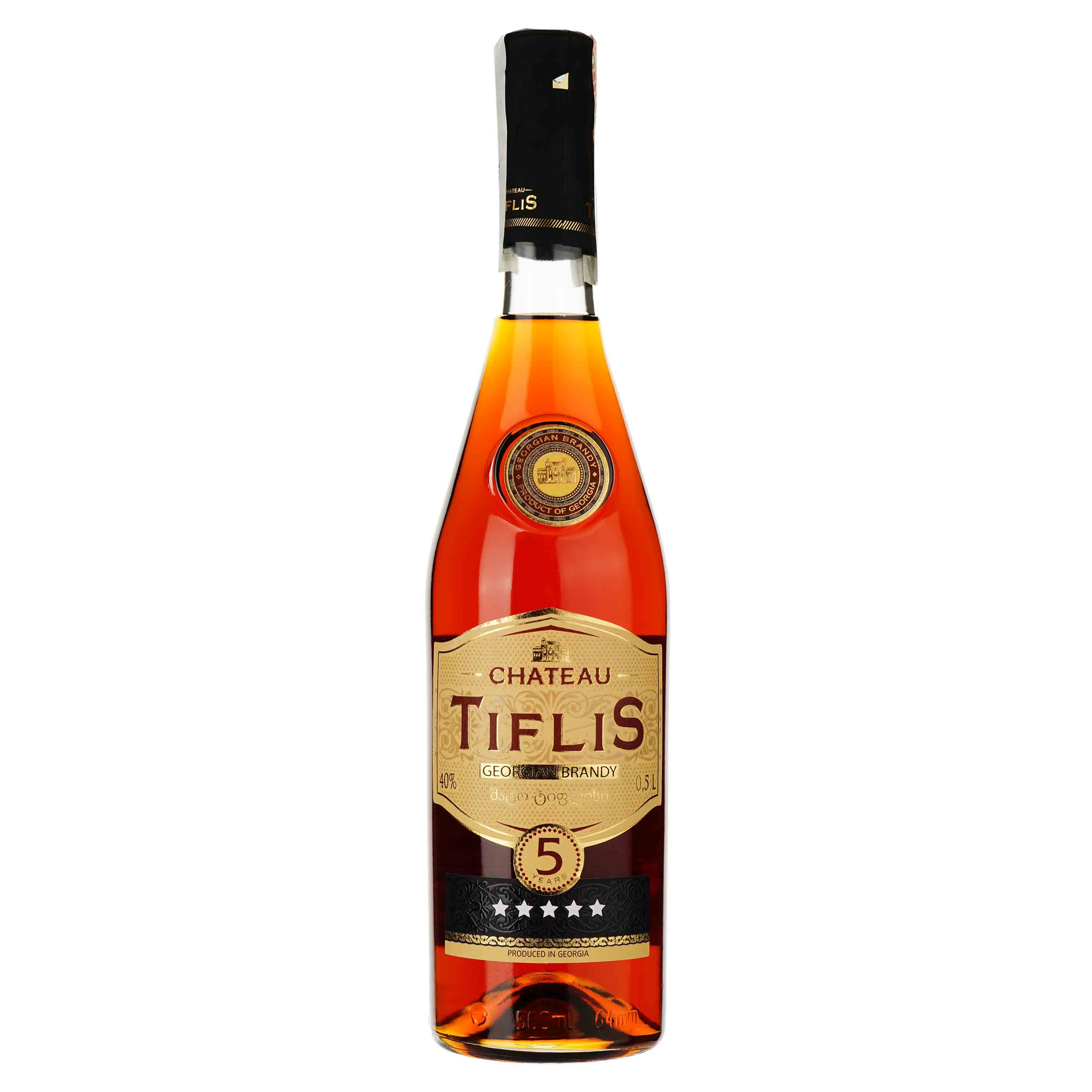 Бренді Chateau Tiflis 5 y.o. 40% 0.5 л - фото 1