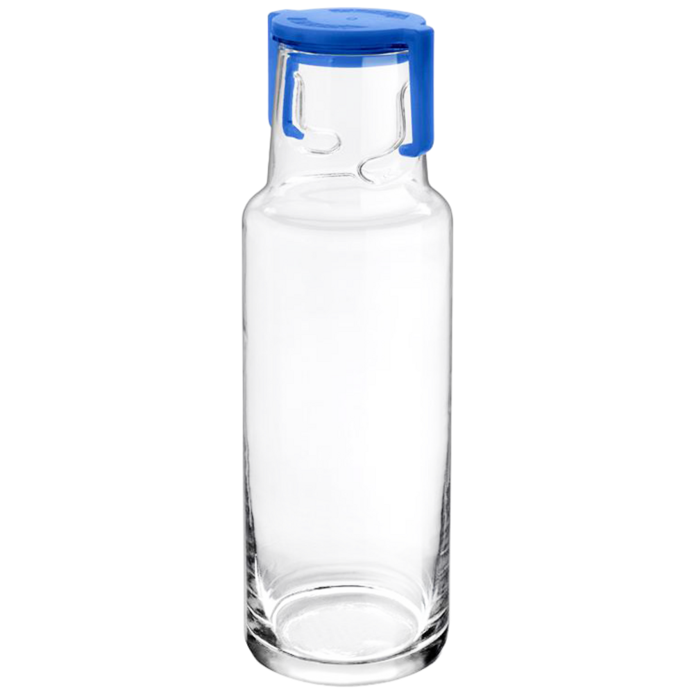 Пляшка Borgonovo Fience з синьою кришкою 1 л (13151320) - фото 1