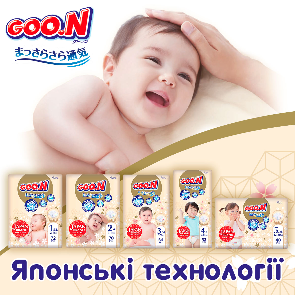 Подгузники на липучках Goo.N Premium Soft размер 3(M) 5-9 кг доу-пак 128 шт. - фото 8