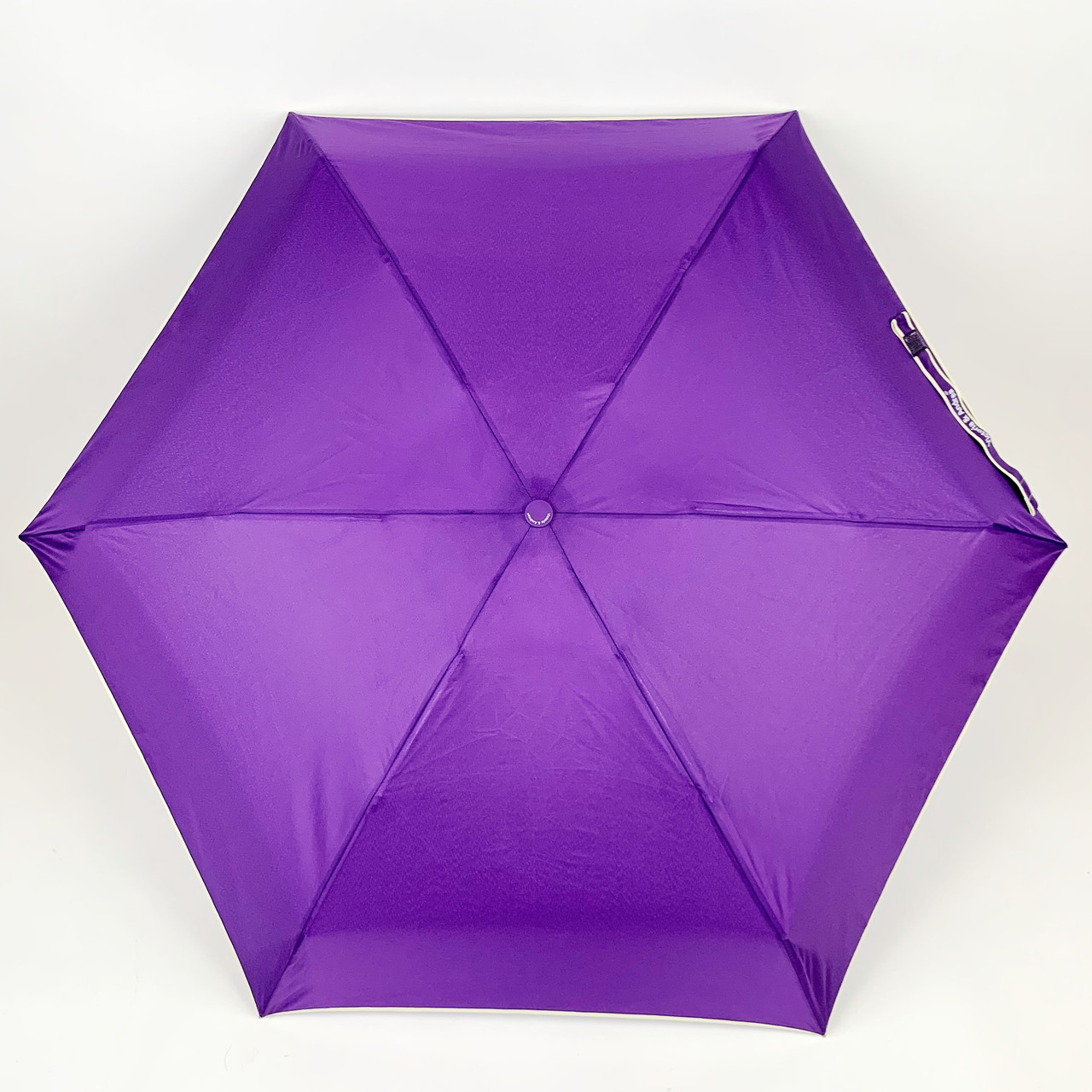 Женский складной зонтик механический Victoria 90 см сиреневый - фото 4