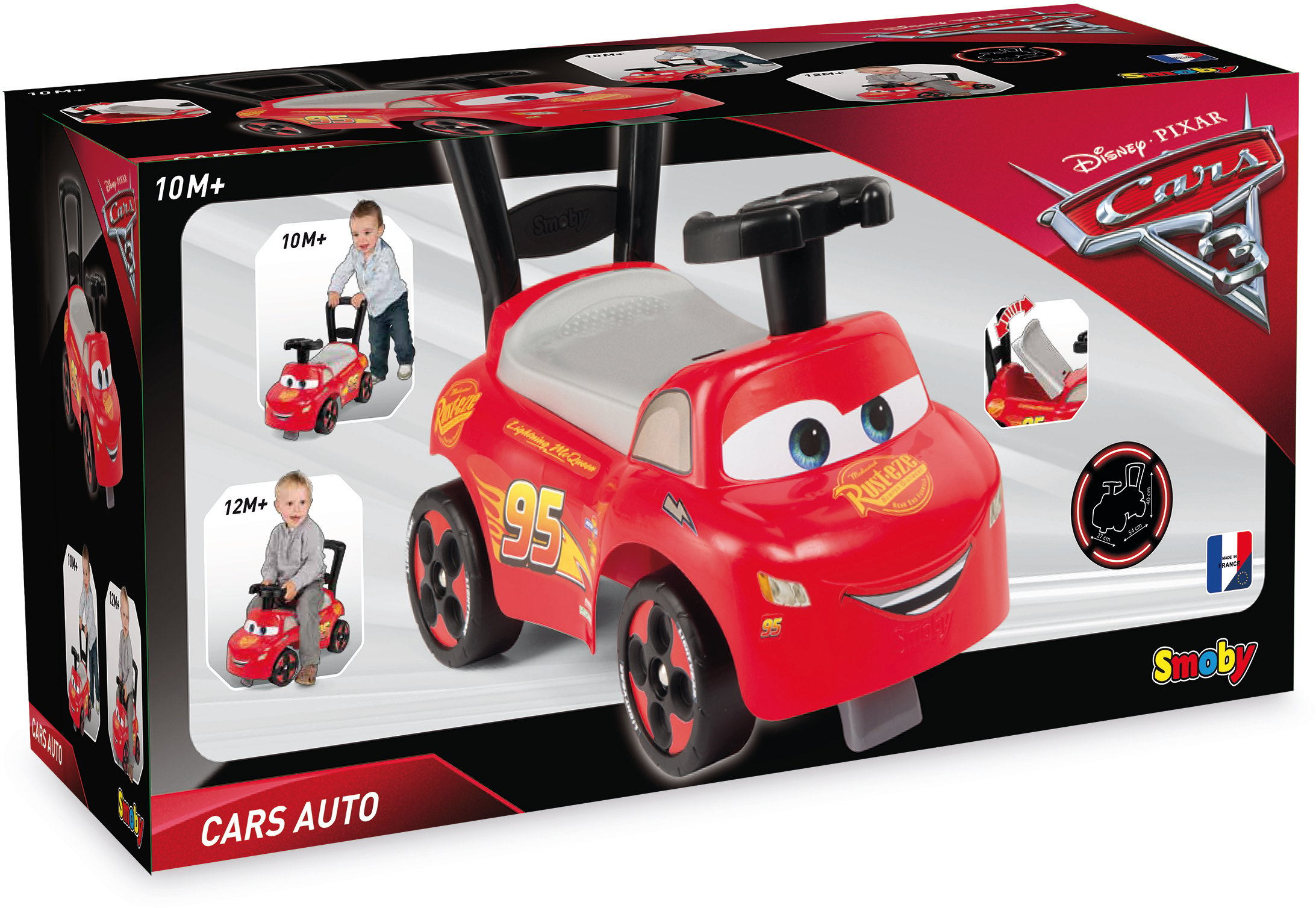 Машина для катания детская Smoby Toys Тачки 3, красный (720523) - фото 4