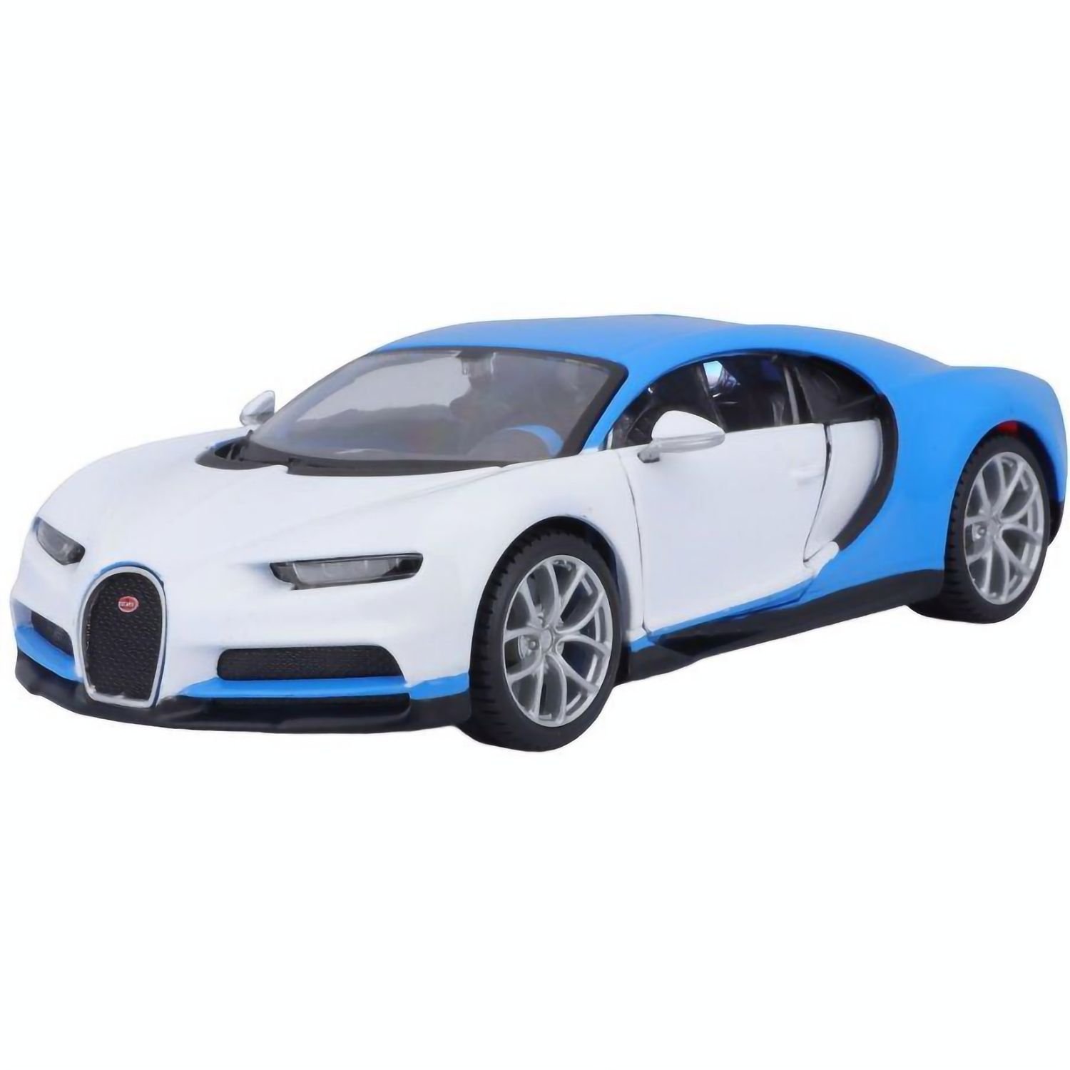 Автомодель Maisto Bugatti Chiron бело-голубой - тюнин, 1:24 (32509 white/blue) - фото 1