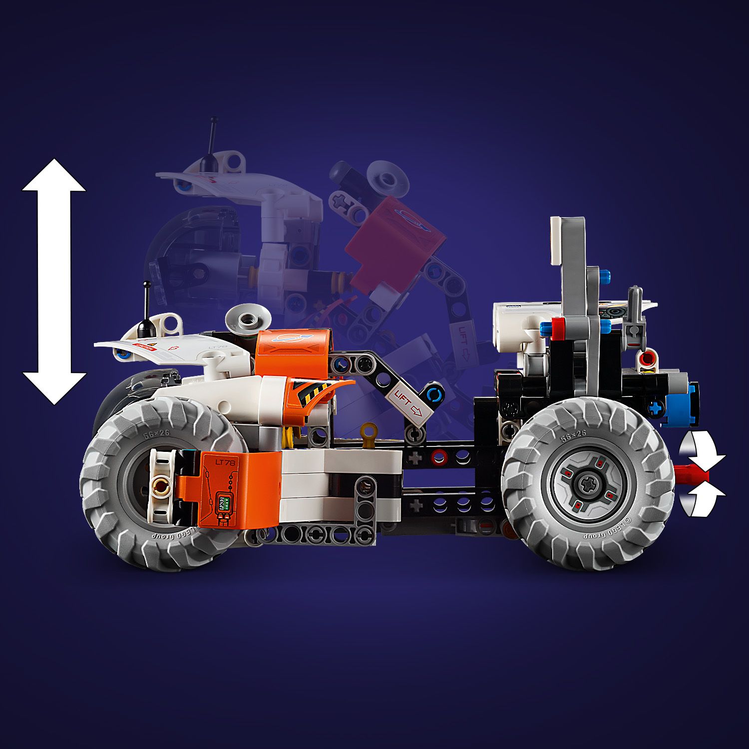 Конструктор LEGO Technic Космічний колісний навантажувач LT78, 435 деталей (42178) - фото 6
