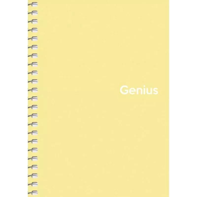 Блокнот для записів Genius, А6, в клітинку, спіраль, 80 л., жовтий (A6-080-6805K) - фото 1