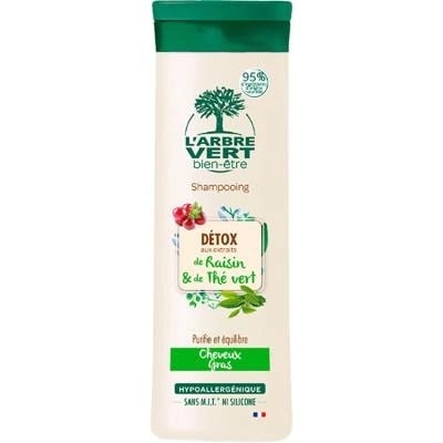 Детокс-шампунь L'Arbre Vert для жирных волос, с виноградом и зеленым чаем, 250 мл - фото 1