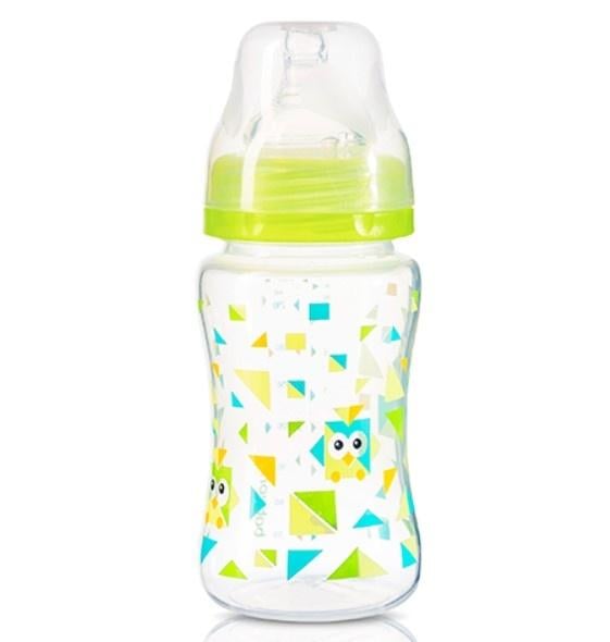 Пляшка для годування BabyOno, 240 мл, зелений (403) - фото 1