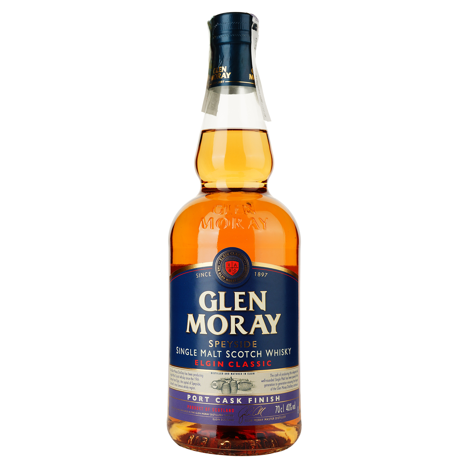 Виски Glen Moray Port Cask Finish Single Malt Scotch Whisky, 40%, 0,7 л (739152) - фото 2
