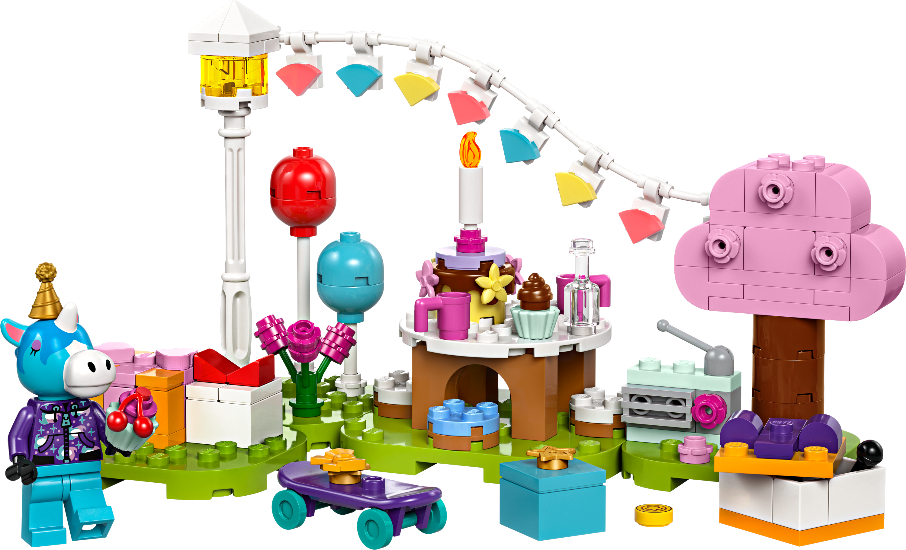 Конструктор LEGO Animal Crossing Вечірка з нагоди дня народження Julian 170 деталей (77046) - фото 2