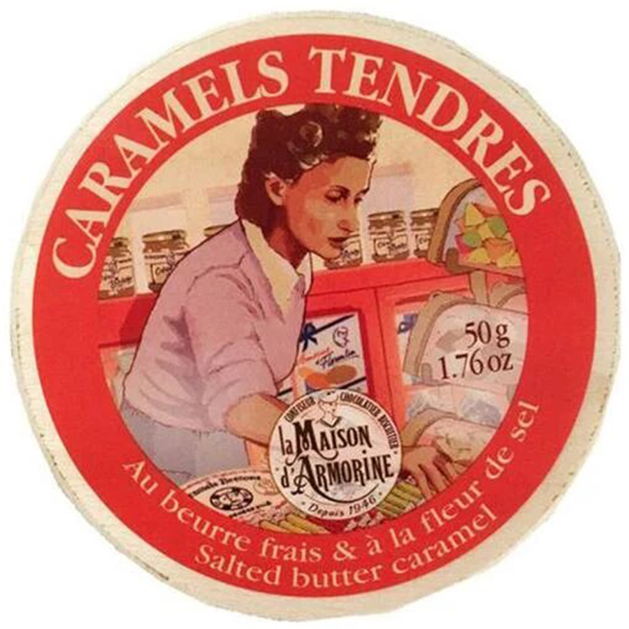 Цукерки La Maison d'Armorine Caramels Tendres Au Beurre Sale 50 г - фото 1