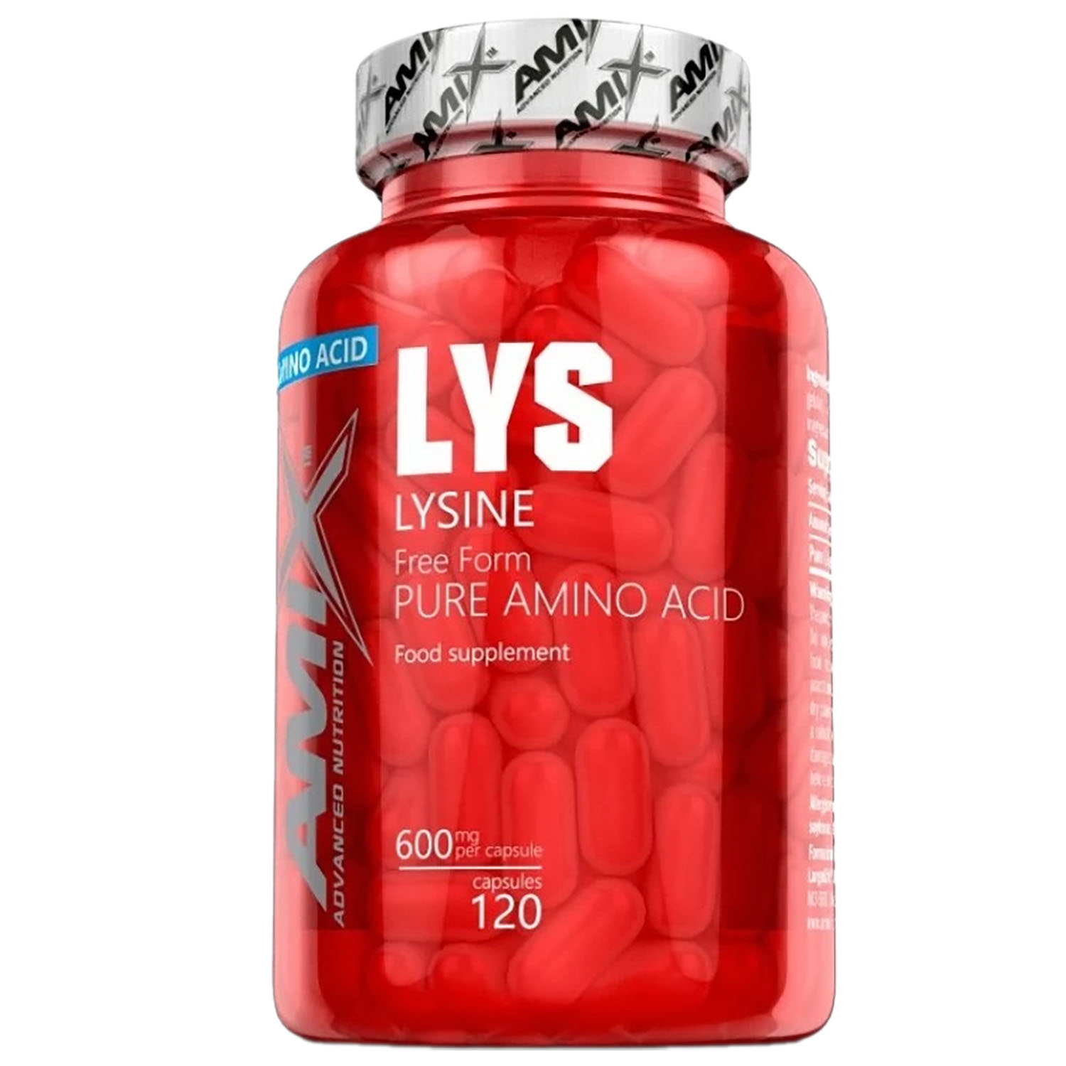Аминокислота Amix L-Lysine 600 мг 120 капсул - фото 1