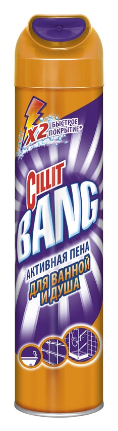 Засіб для чищення Cillit Bang Активна піна для ванни і душу, 600 мл - фото 1