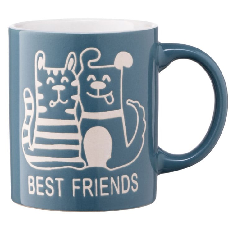 Чашка Ardesto Best friends, 330 мл, синий (AR3471BL) - фото 1