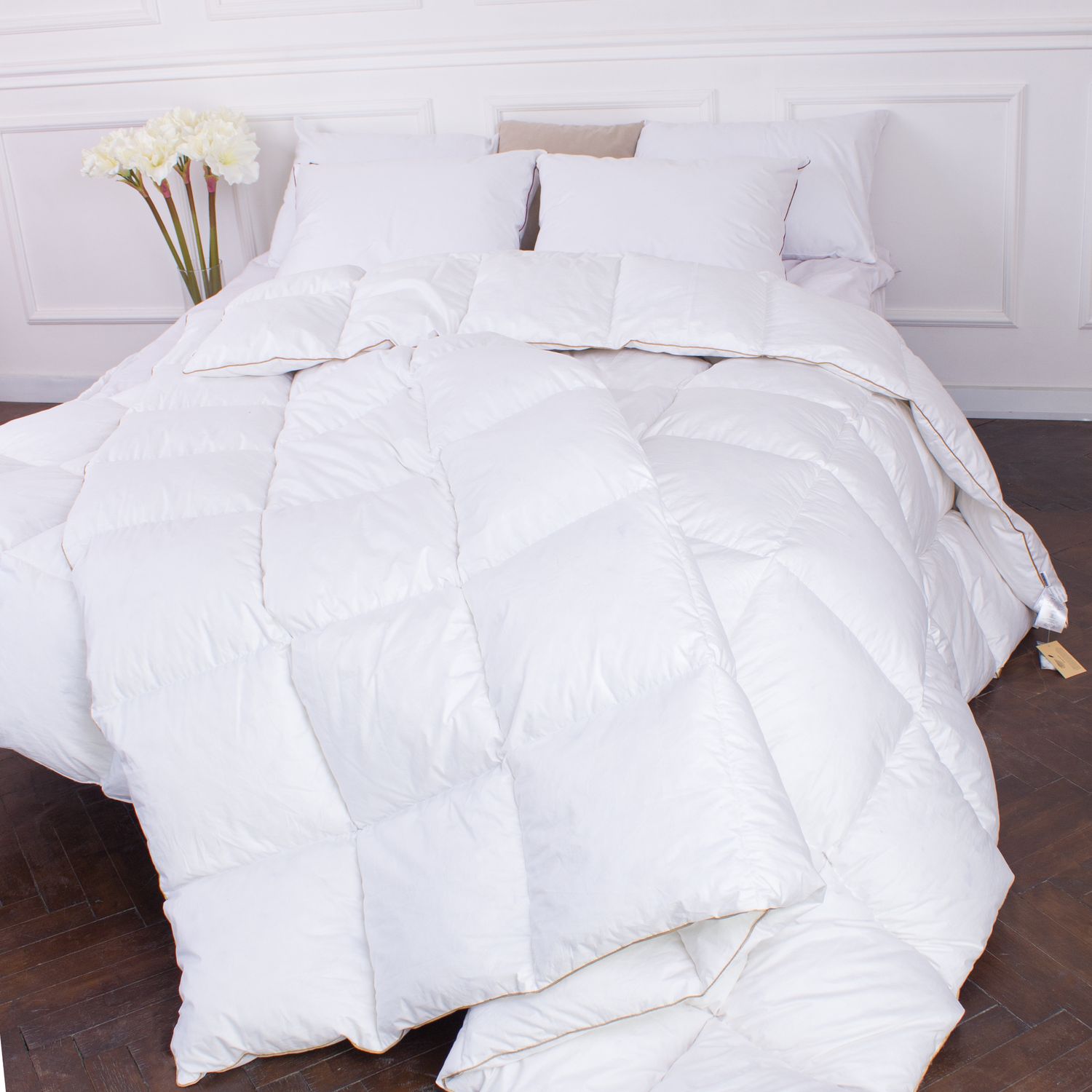 Одеяло пуховое MirSon Raffaello 062, king size, 240x220, белое (2200000075079) - фото 1