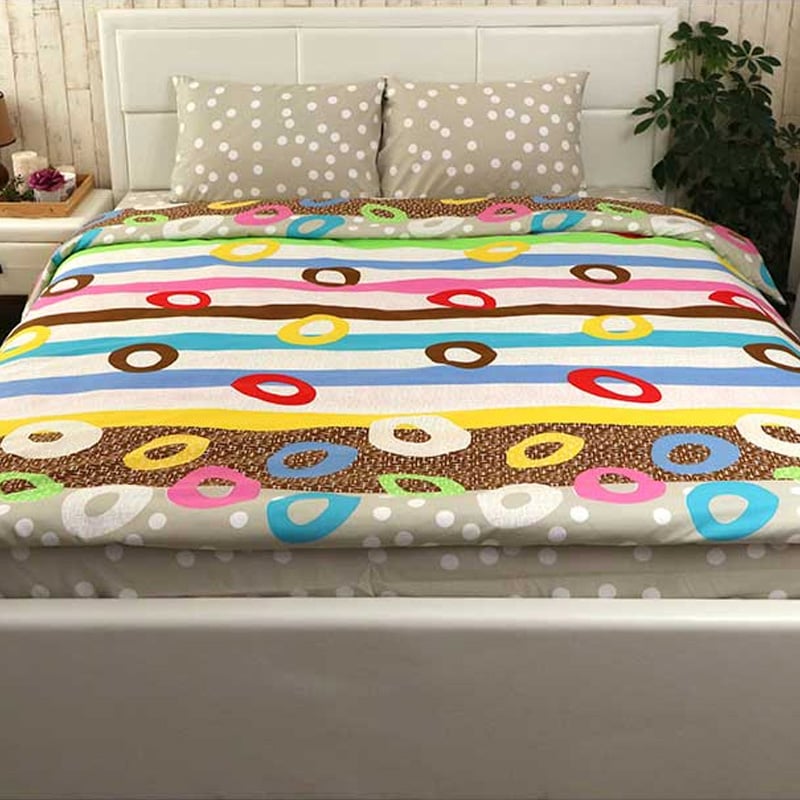 Комплект постельного белья Руно Краски Остра, семейный, микрофайбер, комбинированный (6.52Барви Остра) - фото 1