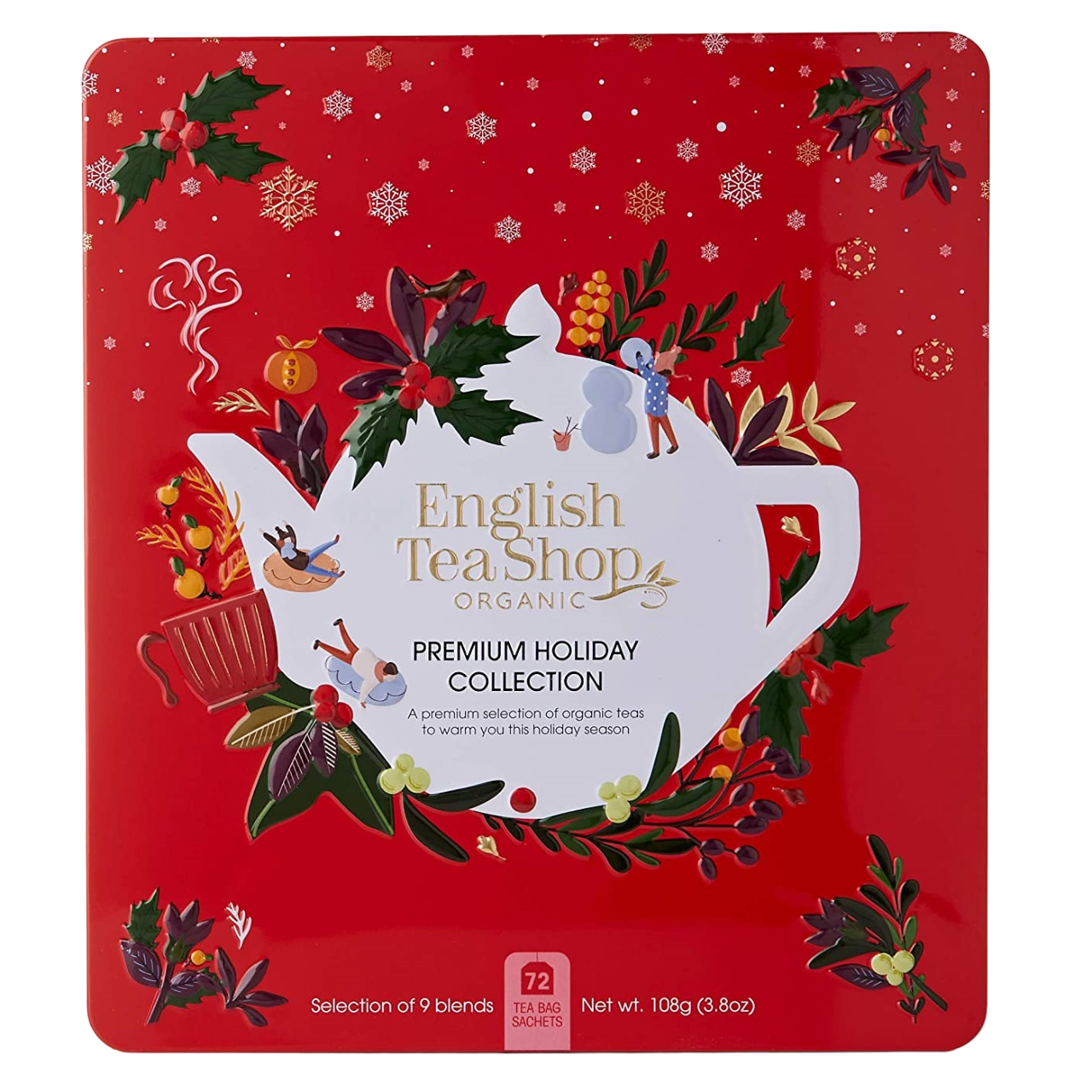 Набір чаю English Tea Shop Premium Holiday Collection Red, 108 г (72 шт. х 1.5 г) (914379) - фото 1