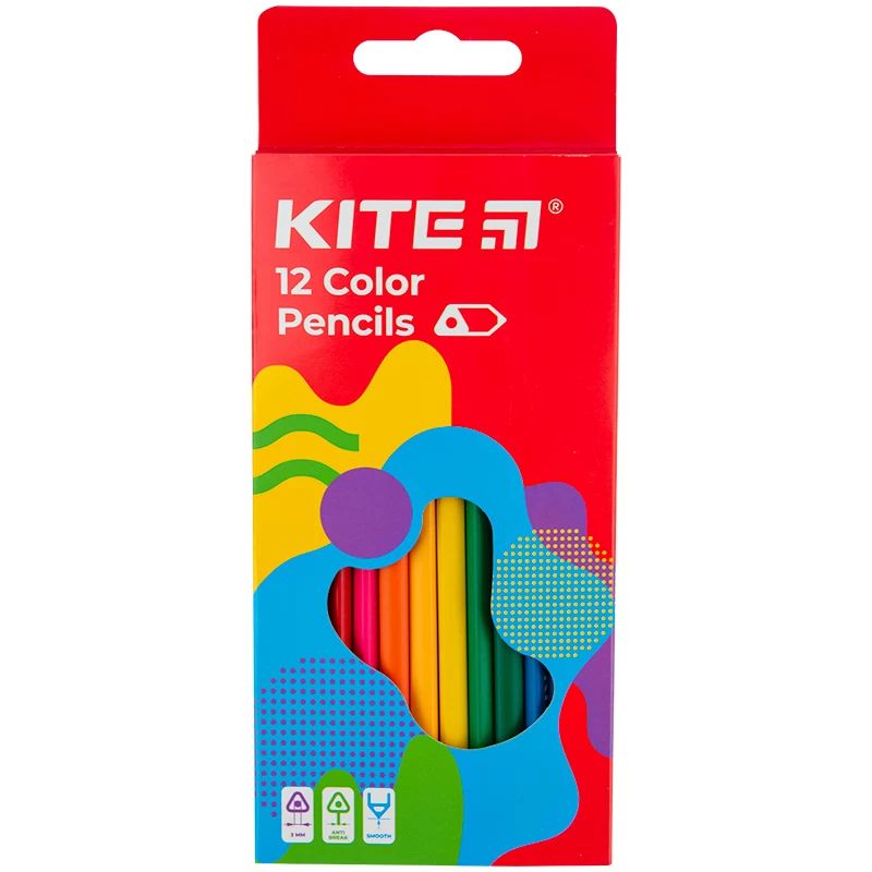 Цветны карандаши Kite Fantasy трехгранные 12 шт. (K22-053-2) - фото 1