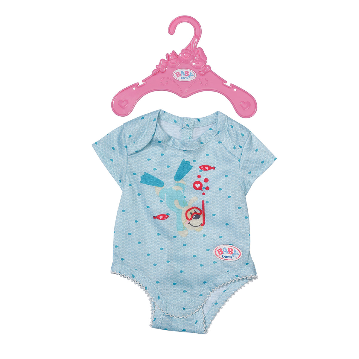 Одежда для куклы Baby Born Боди S2 голубой (830130-2) - фото 2