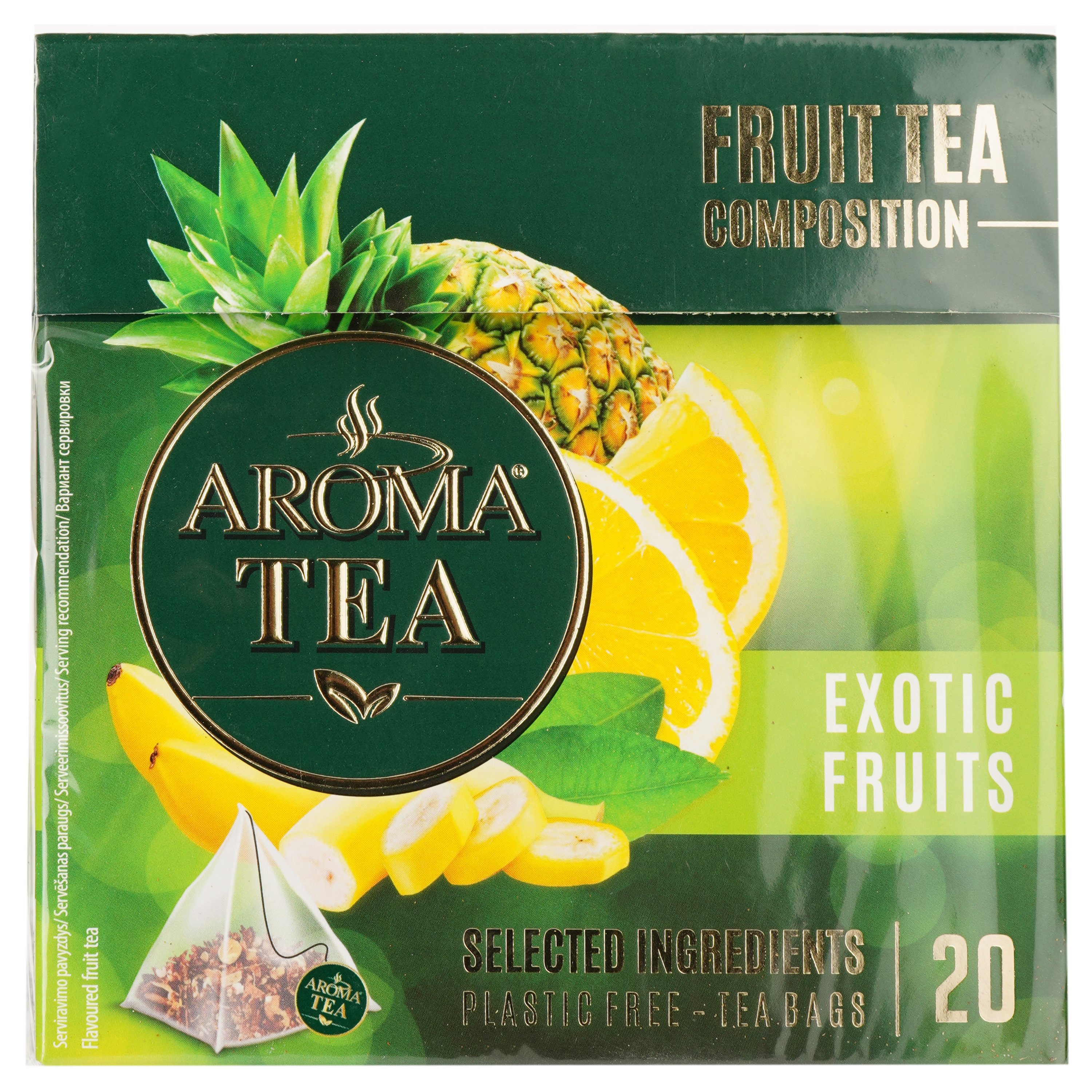 Чай фруктово-ягідний Aroma Tea Екзотичні фрукти 40 г (20 шт. х 2 г) (896853) - фото 1