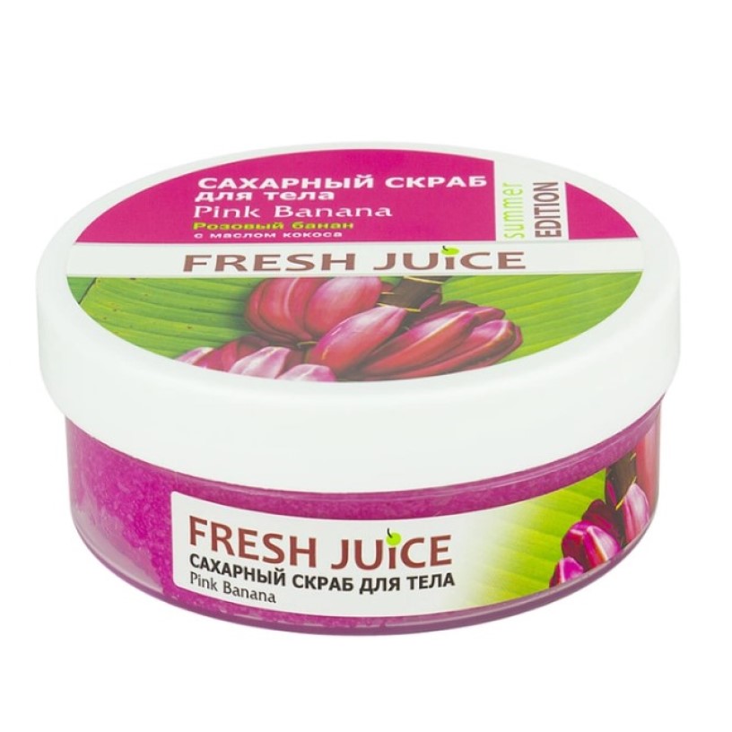 Цукровий скраб для тіла Fresh Juice Рожевий банан, 225 мл - фото 1
