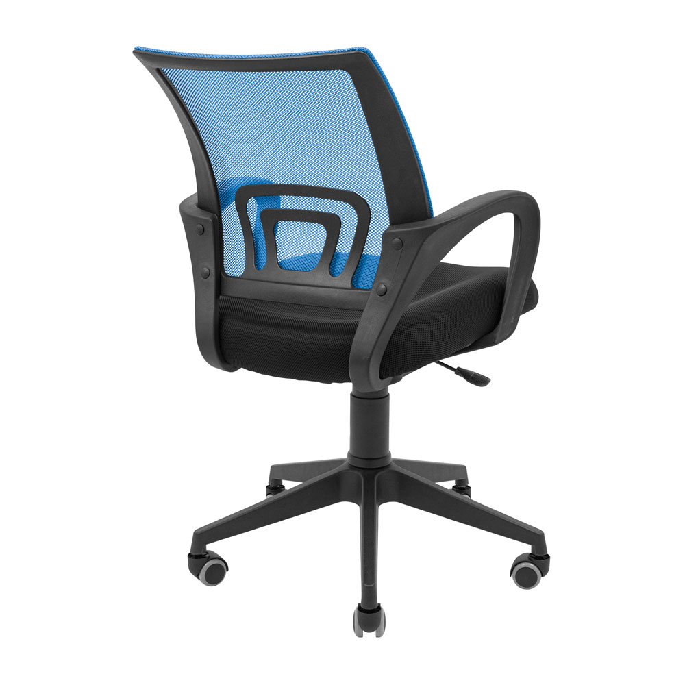 Крісло офісне Richman Спайдер Ю Пластик Піастра сітка чорний + синій (RCM-1096) - фото 4