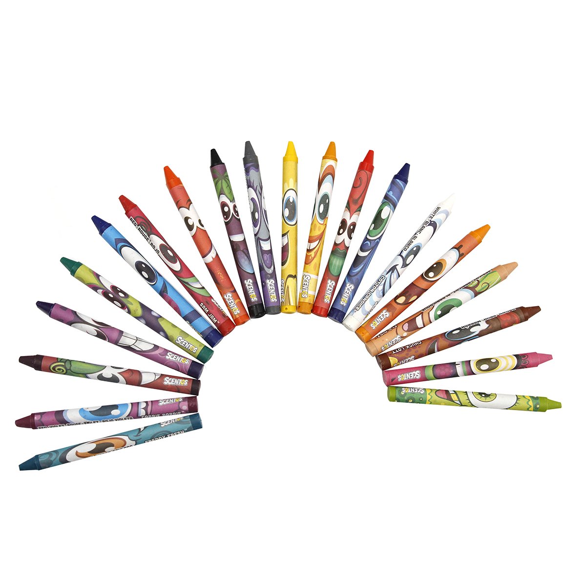 Набір ароматних воскових олівців Scentos Фруктова феєрія 20 кольорів (40277) - фото 3